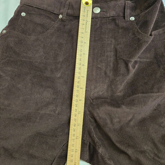 NWT Thakoon Womens Corduroy Straight-Leg Pants Brown Size 8 Designer Minimalist - Picture 11 of 12
